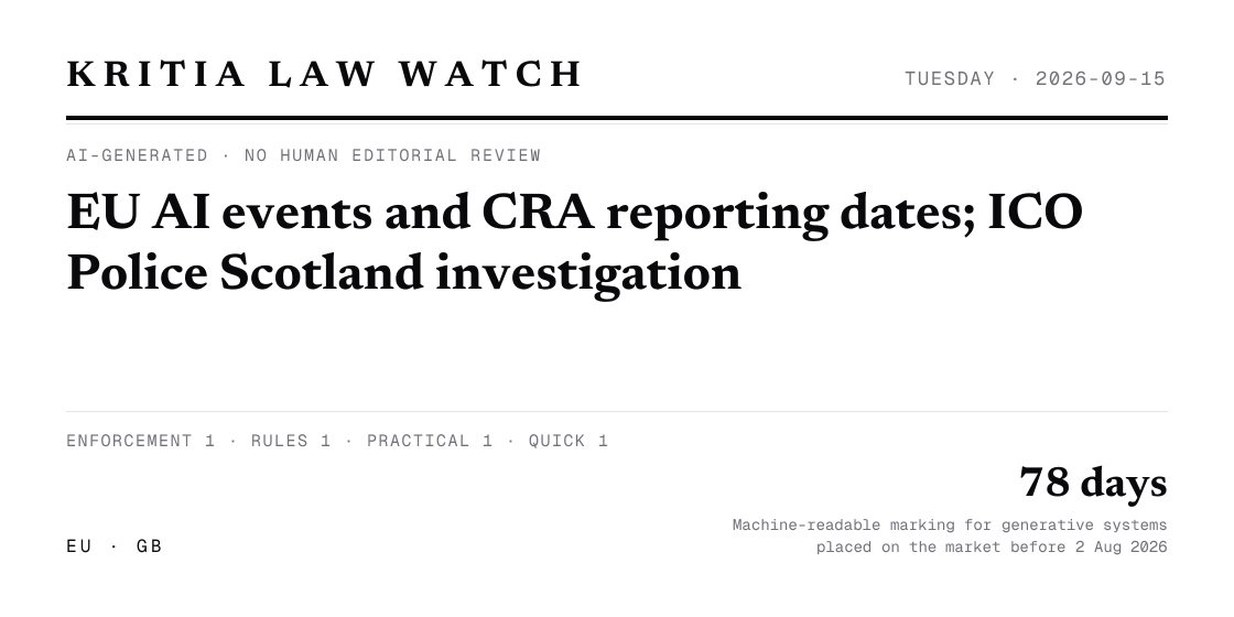 Law Watch — TUE 2026-09-15