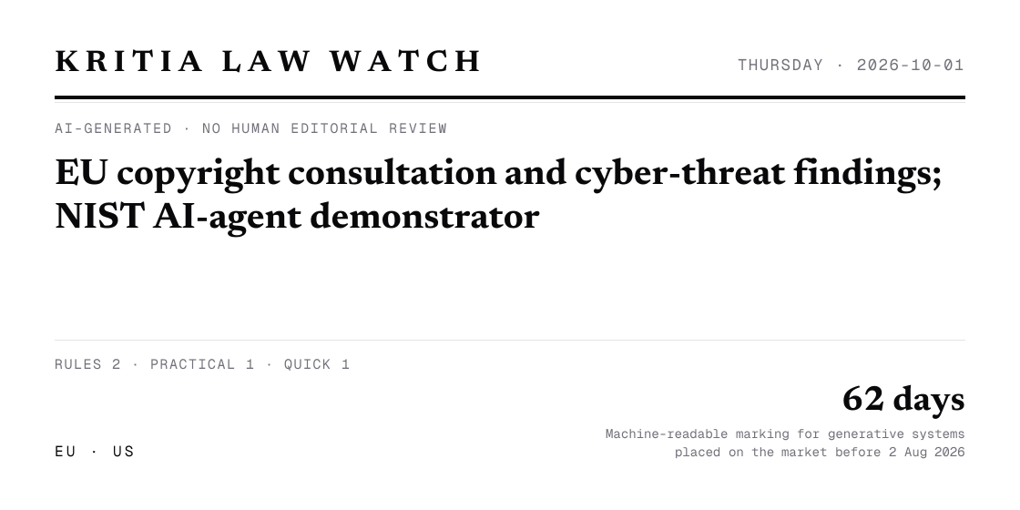 Law Watch — THU 2026-10-01